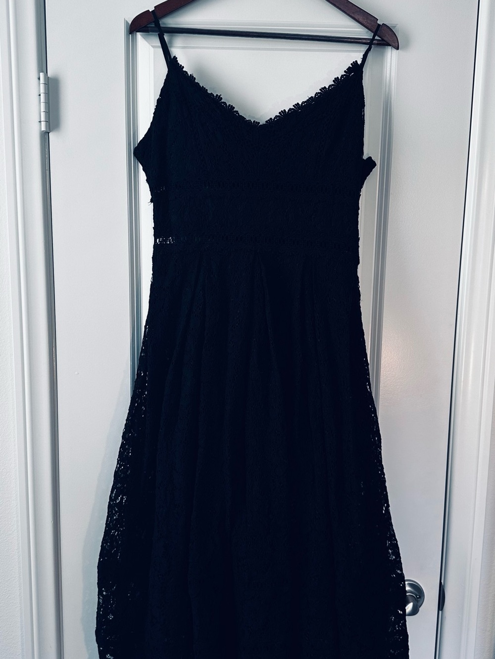 Black Lace Strapless Evening Dress Whimsigoth Witchy Date Night Cocktail Party - Picture 2 of 11